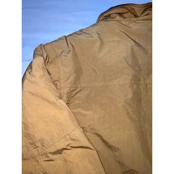 Cabelas Stillwater Supply Co Puffer Jacket Men's Size M Khaki Fleece-Lined Clean - Picture 13 of 16